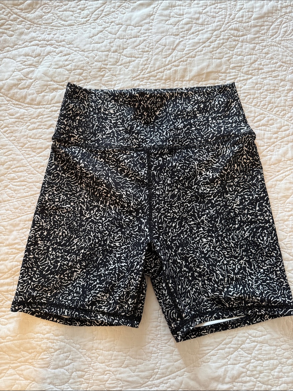 Balance Harmony High-Waist Black & White Patterned Women’s Spandex Size: M